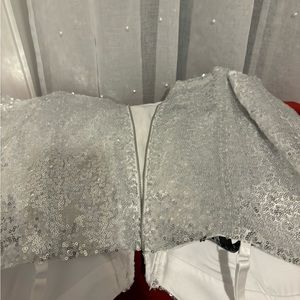 White and silver bling bustiers brand new with tags